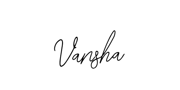 Vansha stylish signature style. Best Handwritten Sign (Bearetta-2O07w) for my name. Handwritten Signature Collection Ideas for my name Vansha. Vansha signature style 12 images and pictures png