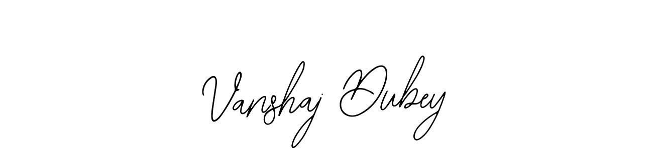 You should practise on your own different ways (Bearetta-2O07w) to write your name (Vanshaj Dubey) in signature. don't let someone else do it for you. Vanshaj Dubey signature style 12 images and pictures png