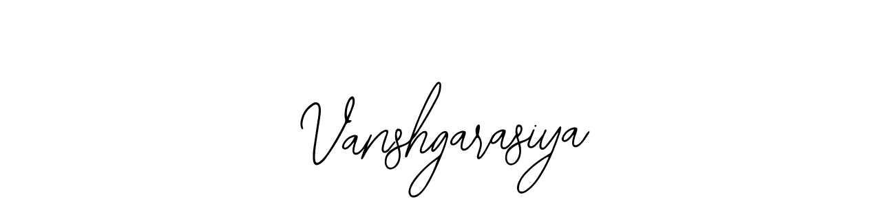 Design your own signature with our free online signature maker. With this signature software, you can create a handwritten (Bearetta-2O07w) signature for name Vanshgarasiya. Vanshgarasiya signature style 12 images and pictures png