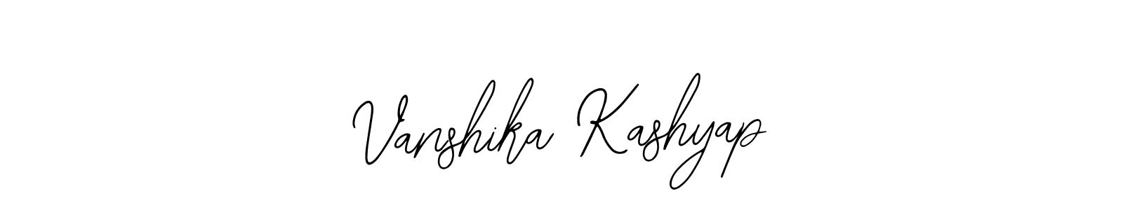 if you are searching for the best signature style for your name Vanshika Kashyap. so please give up your signature search. here we have designed multiple signature styles  using Bearetta-2O07w. Vanshika Kashyap signature style 12 images and pictures png