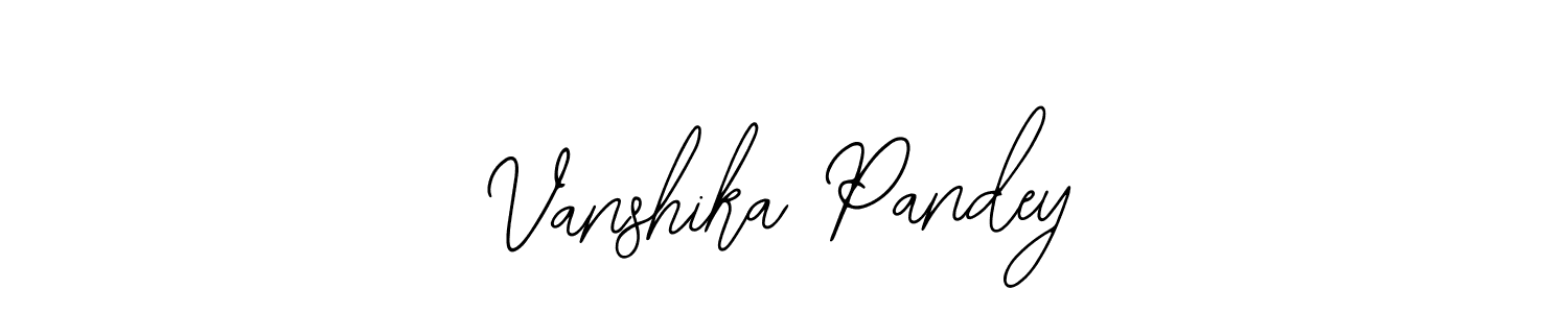 How to make Vanshika Pandey name signature. Use Bearetta-2O07w style for creating short signs online. This is the latest handwritten sign. Vanshika Pandey signature style 12 images and pictures png