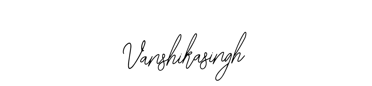 How to Draw Vanshikasingh signature style? Bearetta-2O07w is a latest design signature styles for name Vanshikasingh. Vanshikasingh signature style 12 images and pictures png