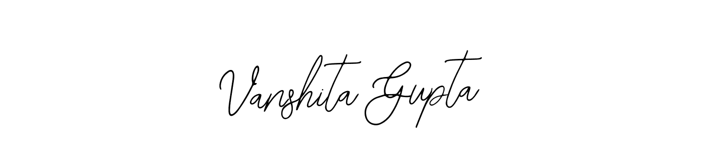 The best way (Bearetta-2O07w) to make a short signature is to pick only two or three words in your name. The name Vanshita Gupta include a total of six letters. For converting this name. Vanshita Gupta signature style 12 images and pictures png