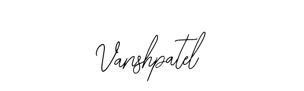 Design your own signature with our free online signature maker. With this signature software, you can create a handwritten (Bearetta-2O07w) signature for name Vanshpatel. Vanshpatel signature style 12 images and pictures png