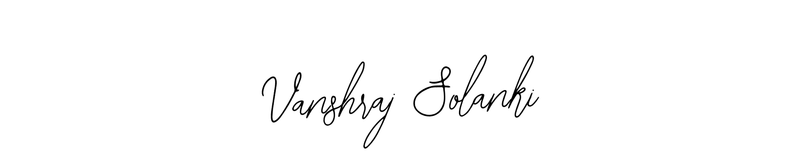 Use a signature maker to create a handwritten signature online. With this signature software, you can design (Bearetta-2O07w) your own signature for name Vanshraj Solanki. Vanshraj Solanki signature style 12 images and pictures png