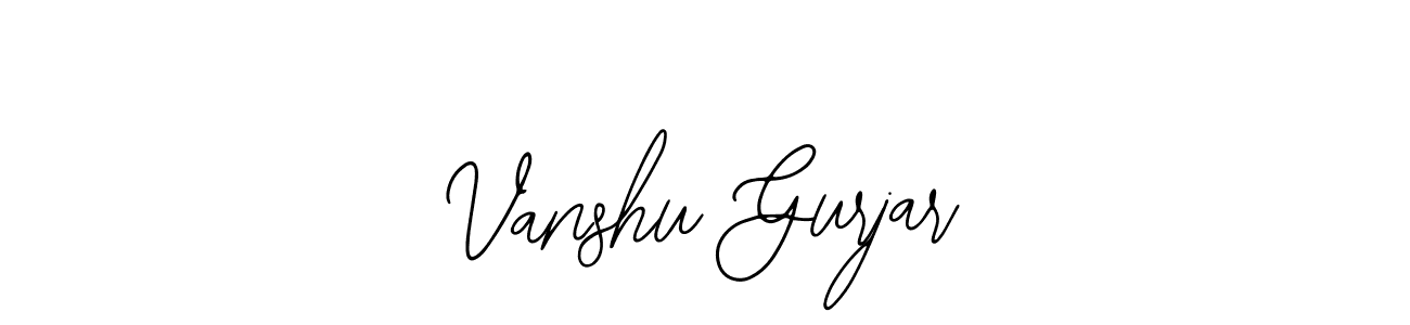 Make a beautiful signature design for name Vanshu Gurjar. With this signature (Bearetta-2O07w) style, you can create a handwritten signature for free. Vanshu Gurjar signature style 12 images and pictures png