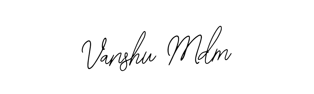 Once you've used our free online signature maker to create your best signature Bearetta-2O07w style, it's time to enjoy all of the benefits that Vanshu Mdm name signing documents. Vanshu Mdm signature style 12 images and pictures png