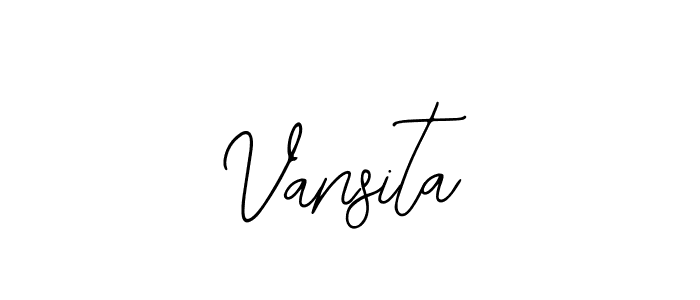 You should practise on your own different ways (Bearetta-2O07w) to write your name (Vansita) in signature. don't let someone else do it for you. Vansita signature style 12 images and pictures png