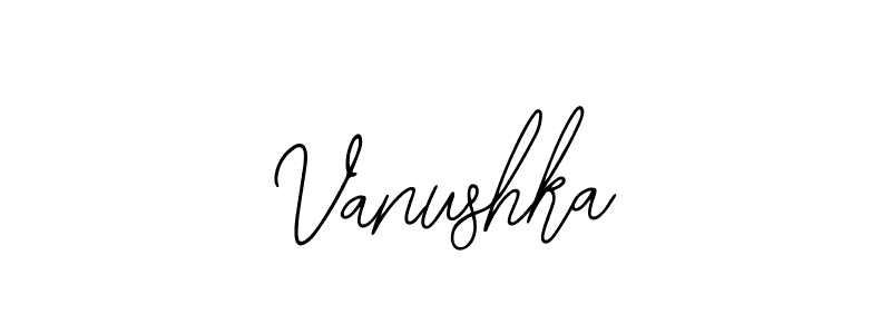 The best way (Bearetta-2O07w) to make a short signature is to pick only two or three words in your name. The name Vanushka include a total of six letters. For converting this name. Vanushka signature style 12 images and pictures png