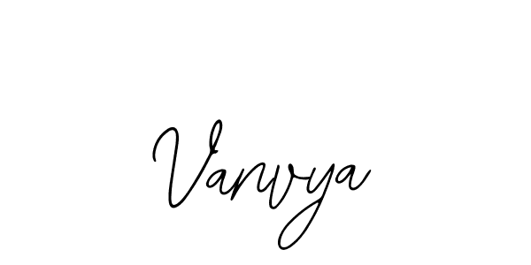 How to make Vanvya name signature. Use Bearetta-2O07w style for creating short signs online. This is the latest handwritten sign. Vanvya signature style 12 images and pictures png