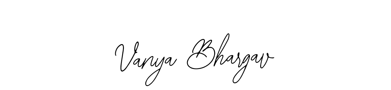 Also You can easily find your signature by using the search form. We will create Vanya Bhargav name handwritten signature images for you free of cost using Bearetta-2O07w sign style. Vanya Bhargav signature style 12 images and pictures png