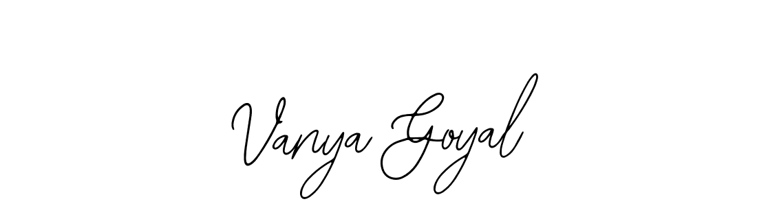 Make a short Vanya Goyal signature style. Manage your documents anywhere anytime using Bearetta-2O07w. Create and add eSignatures, submit forms, share and send files easily. Vanya Goyal signature style 12 images and pictures png