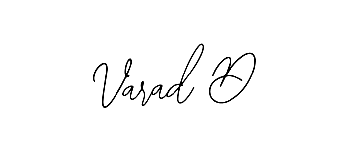Design your own signature with our free online signature maker. With this signature software, you can create a handwritten (Bearetta-2O07w) signature for name Varad D. Varad D signature style 12 images and pictures png