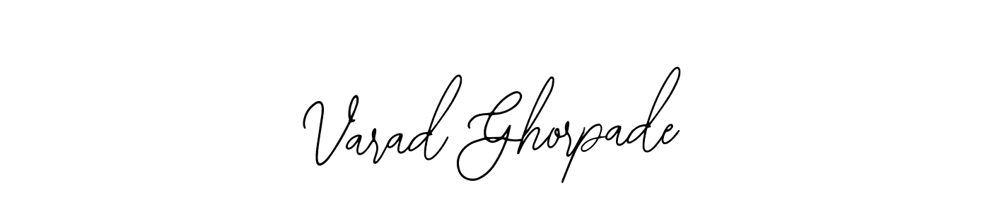 Use a signature maker to create a handwritten signature online. With this signature software, you can design (Bearetta-2O07w) your own signature for name Varad Ghorpade. Varad Ghorpade signature style 12 images and pictures png