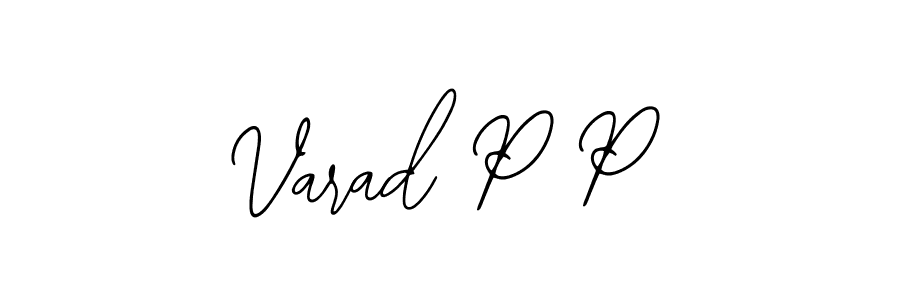 Also we have Varad P P name is the best signature style. Create professional handwritten signature collection using Bearetta-2O07w autograph style. Varad P P signature style 12 images and pictures png