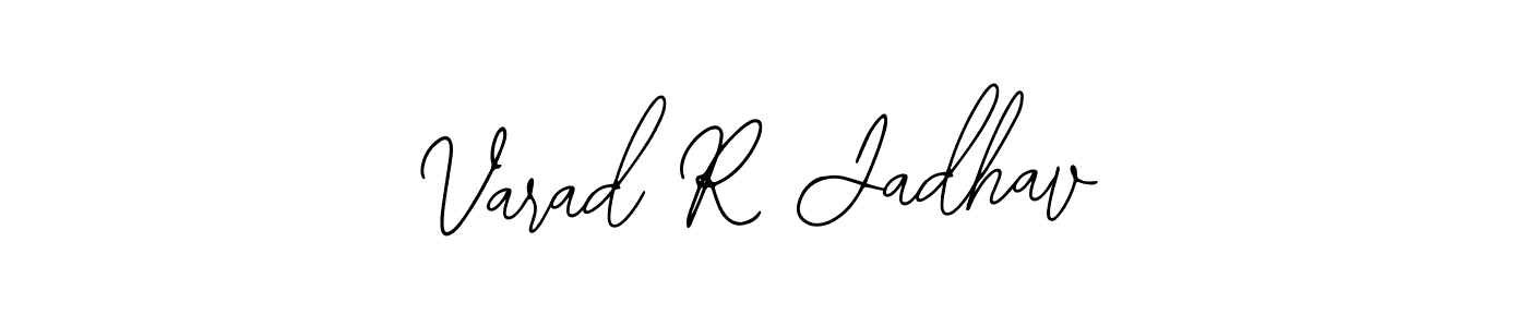 This is the best signature style for the Varad R Jadhav name. Also you like these signature font (Bearetta-2O07w). Mix name signature. Varad R Jadhav signature style 12 images and pictures png