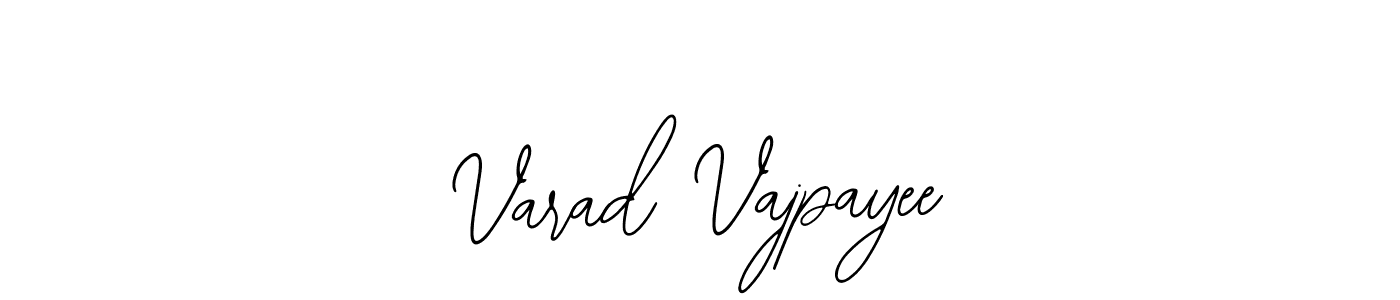 How to make Varad Vajpayee name signature. Use Bearetta-2O07w style for creating short signs online. This is the latest handwritten sign. Varad Vajpayee signature style 12 images and pictures png