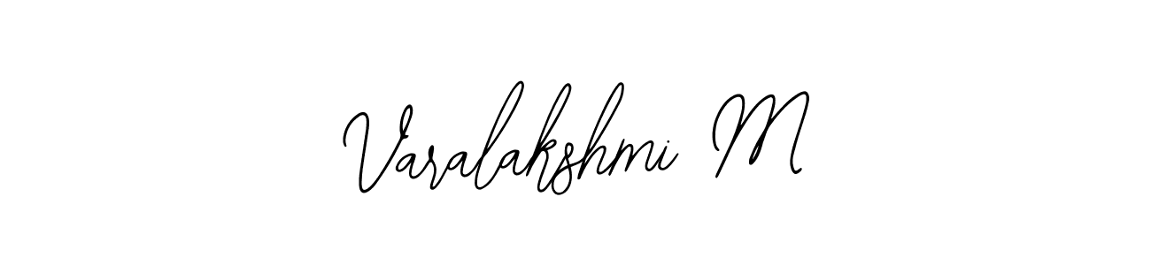 The best way (Bearetta-2O07w) to make a short signature is to pick only two or three words in your name. The name Varalakshmi M include a total of six letters. For converting this name. Varalakshmi M signature style 12 images and pictures png