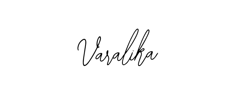 How to make Varalika name signature. Use Bearetta-2O07w style for creating short signs online. This is the latest handwritten sign. Varalika signature style 12 images and pictures png