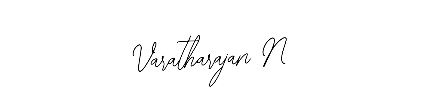You should practise on your own different ways (Bearetta-2O07w) to write your name (Varatharajan N) in signature. don't let someone else do it for you. Varatharajan N signature style 12 images and pictures png