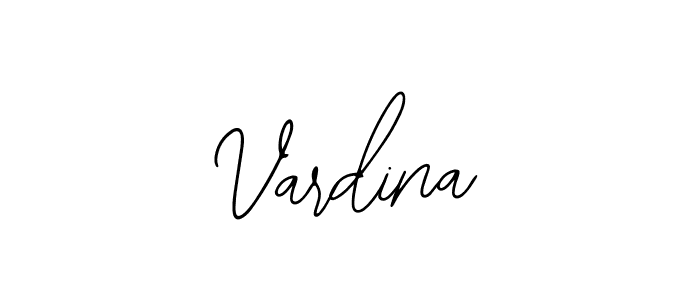 How to make Vardina signature? Bearetta-2O07w is a professional autograph style. Create handwritten signature for Vardina name. Vardina signature style 12 images and pictures png