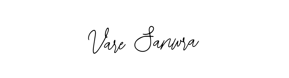 How to make Vare Sanwra name signature. Use Bearetta-2O07w style for creating short signs online. This is the latest handwritten sign. Vare Sanwra signature style 12 images and pictures png
