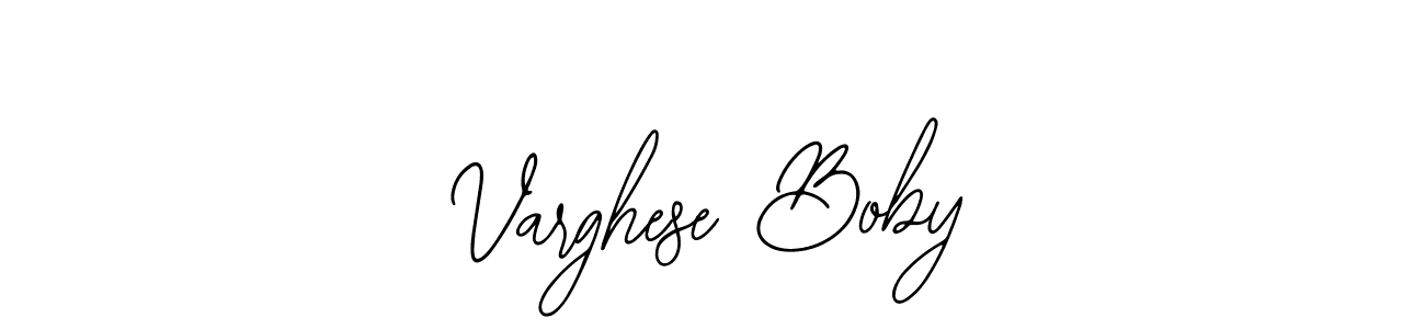 Design your own signature with our free online signature maker. With this signature software, you can create a handwritten (Bearetta-2O07w) signature for name Varghese Boby. Varghese Boby signature style 12 images and pictures png