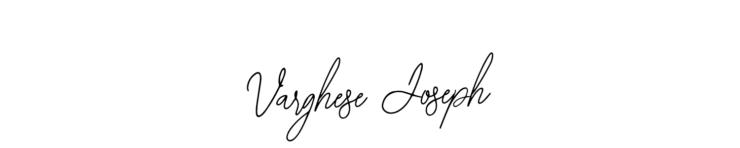 How to make Varghese Joseph name signature. Use Bearetta-2O07w style for creating short signs online. This is the latest handwritten sign. Varghese Joseph signature style 12 images and pictures png