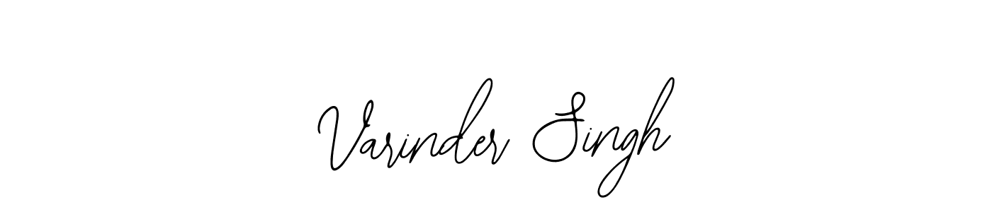 How to make Varinder Singh name signature. Use Bearetta-2O07w style for creating short signs online. This is the latest handwritten sign. Varinder Singh signature style 12 images and pictures png