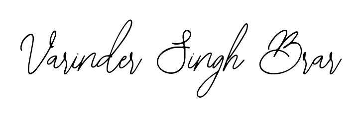 A sleek calligraphic signature for name Varinder Singh Brar utilizing Bearetta-2O07w styling. Great for adding personal signatures to photos and art. Varinder Singh Brar signature style 12 images and pictures png