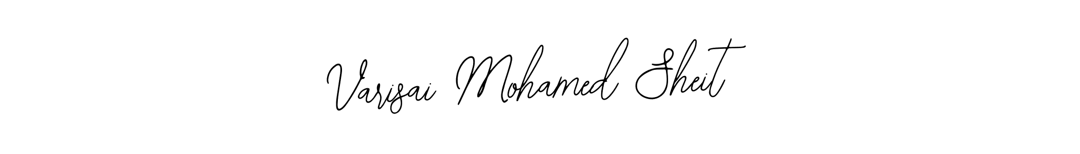 The best way (Bearetta-2O07w) to make a short signature is to pick only two or three words in your name. The name Varisai Mohamed Sheit include a total of six letters. For converting this name. Varisai Mohamed Sheit signature style 12 images and pictures png
