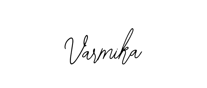 Design your own signature with our free online signature maker. With this signature software, you can create a handwritten (Bearetta-2O07w) signature for name Varmika. Varmika signature style 12 images and pictures png