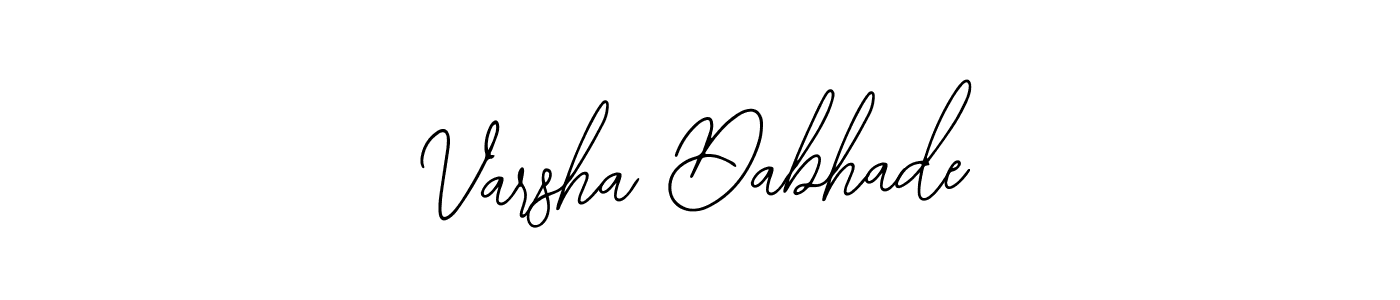 Bearetta-2O07w is a professional signature style that is perfect for those who want to add a touch of class to their signature. It is also a great choice for those who want to make their signature more unique. Get Varsha Dabhade name to fancy signature for free. Varsha Dabhade signature style 12 images and pictures png