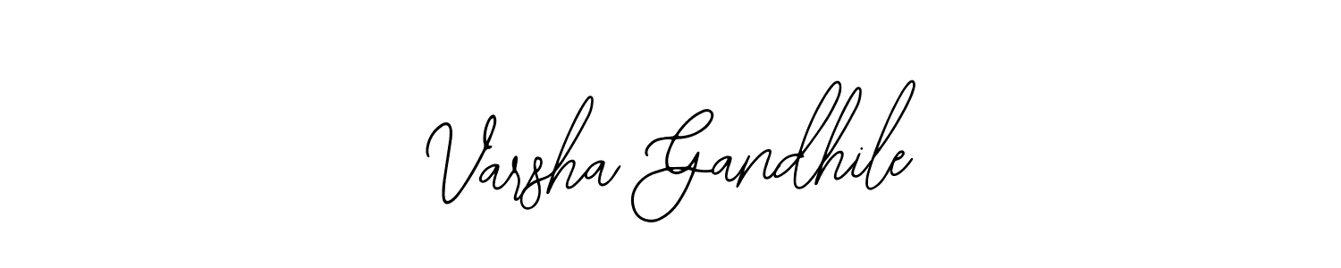 Also You can easily find your signature by using the search form. We will create Varsha Gandhile name handwritten signature images for you free of cost using Bearetta-2O07w sign style. Varsha Gandhile signature style 12 images and pictures png
