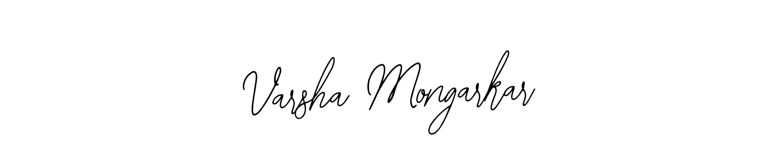 Design your own signature with our free online signature maker. With this signature software, you can create a handwritten (Bearetta-2O07w) signature for name Varsha Mongarkar. Varsha Mongarkar signature style 12 images and pictures png