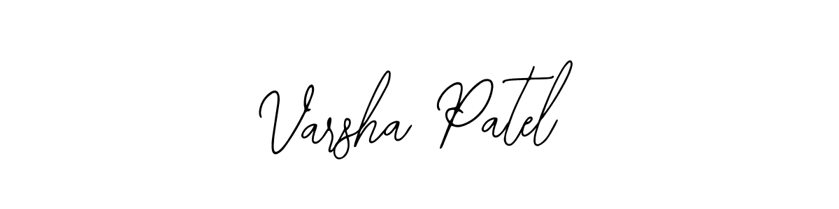 How to make Varsha Patel signature? Bearetta-2O07w is a professional autograph style. Create handwritten signature for Varsha Patel name. Varsha Patel signature style 12 images and pictures png