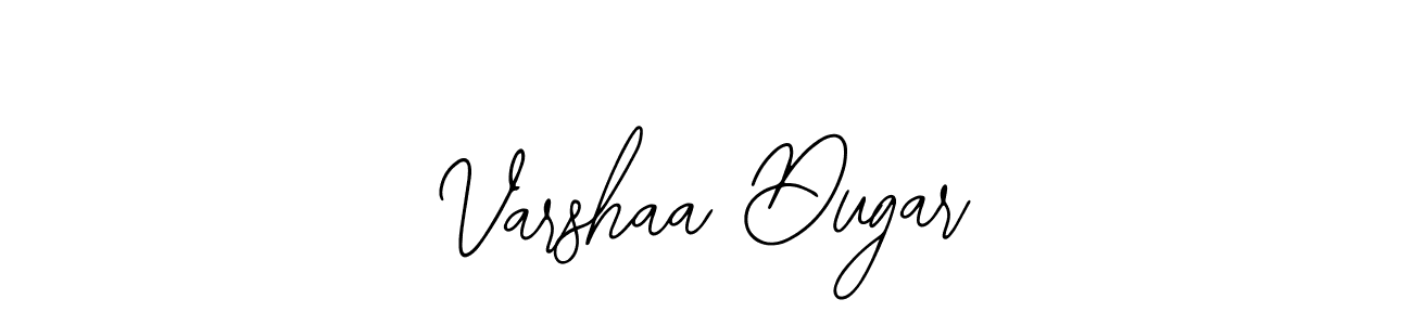 Create a beautiful signature design for name Varshaa Dugar. With this signature (Bearetta-2O07w) fonts, you can make a handwritten signature for free. Varshaa Dugar signature style 12 images and pictures png