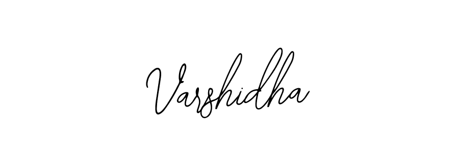 How to make Varshidha name signature. Use Bearetta-2O07w style for creating short signs online. This is the latest handwritten sign. Varshidha signature style 12 images and pictures png