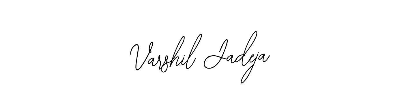 How to make Varshil Jadeja name signature. Use Bearetta-2O07w style for creating short signs online. This is the latest handwritten sign. Varshil Jadeja signature style 12 images and pictures png
