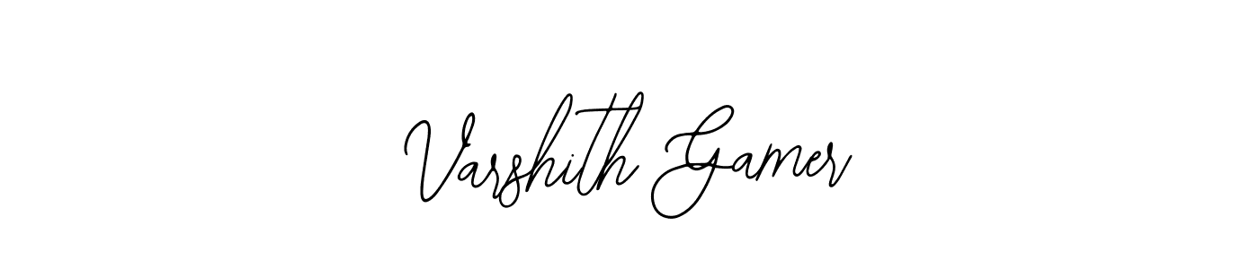 Make a beautiful signature design for name Varshith Gamer. With this signature (Bearetta-2O07w) style, you can create a handwritten signature for free. Varshith Gamer signature style 12 images and pictures png