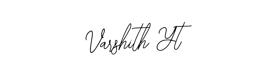 This is the best signature style for the Varshith Yt name. Also you like these signature font (Bearetta-2O07w). Mix name signature. Varshith Yt signature style 12 images and pictures png