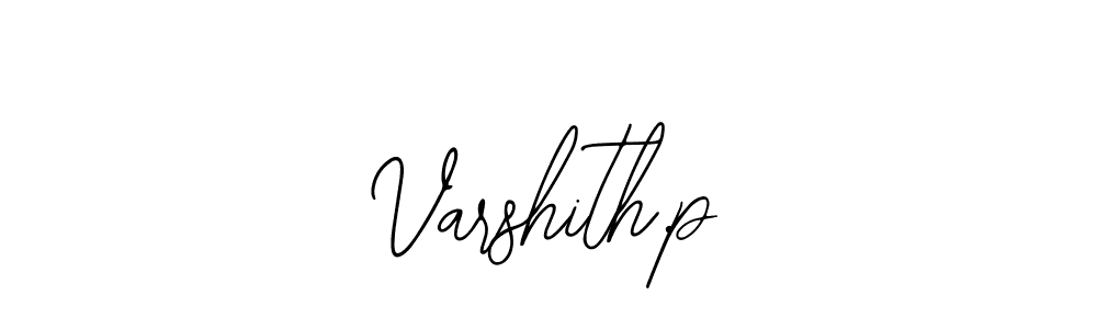 if you are searching for the best signature style for your name Varshith.p. so please give up your signature search. here we have designed multiple signature styles  using Bearetta-2O07w. Varshith.p signature style 12 images and pictures png