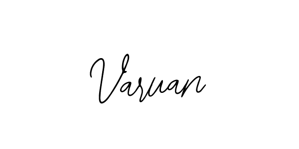You should practise on your own different ways (Bearetta-2O07w) to write your name (Varuan) in signature. don't let someone else do it for you. Varuan signature style 12 images and pictures png