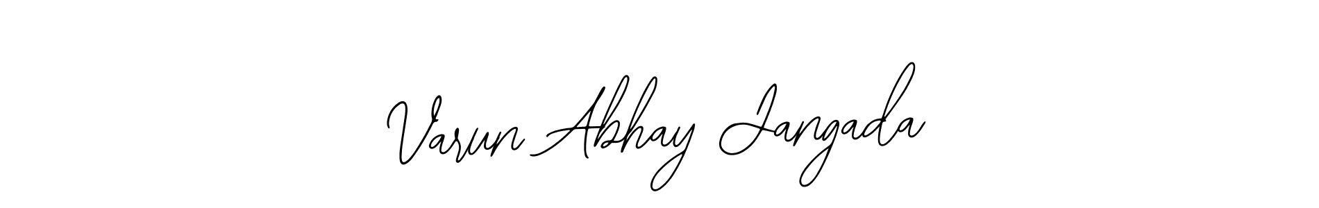 How to Draw Varun Abhay Jangada signature style? Bearetta-2O07w is a latest design signature styles for name Varun Abhay Jangada. Varun Abhay Jangada signature style 12 images and pictures png