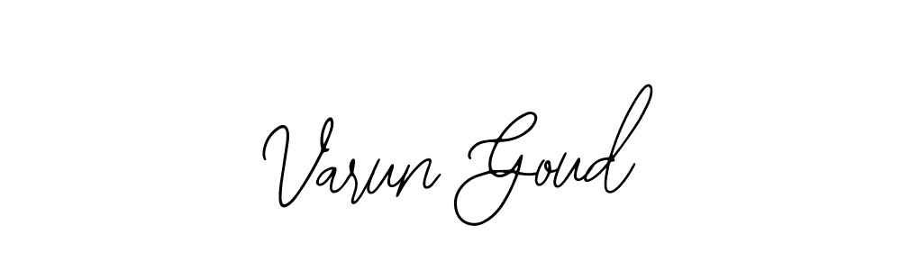 How to make Varun Goud name signature. Use Bearetta-2O07w style for creating short signs online. This is the latest handwritten sign. Varun Goud signature style 12 images and pictures png