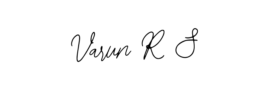 You should practise on your own different ways (Bearetta-2O07w) to write your name (Varun R S) in signature. don't let someone else do it for you. Varun R S signature style 12 images and pictures png