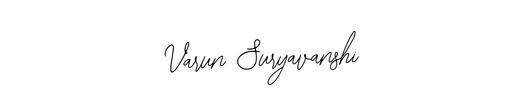 You should practise on your own different ways (Bearetta-2O07w) to write your name (Varun Suryavanshi) in signature. don't let someone else do it for you. Varun Suryavanshi signature style 12 images and pictures png