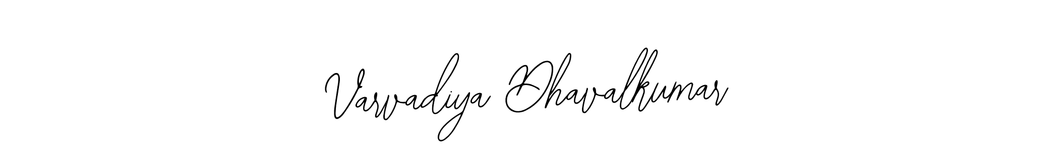 How to make Varvadiya Dhavalkumar name signature. Use Bearetta-2O07w style for creating short signs online. This is the latest handwritten sign. Varvadiya Dhavalkumar signature style 12 images and pictures png