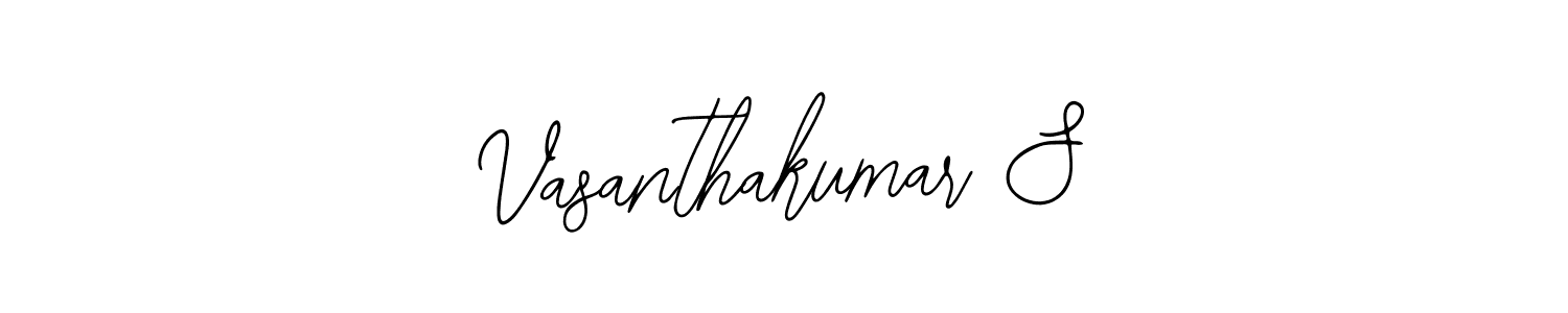 Use a signature maker to create a handwritten signature online. With this signature software, you can design (Bearetta-2O07w) your own signature for name Vasanthakumar S. Vasanthakumar S signature style 12 images and pictures png