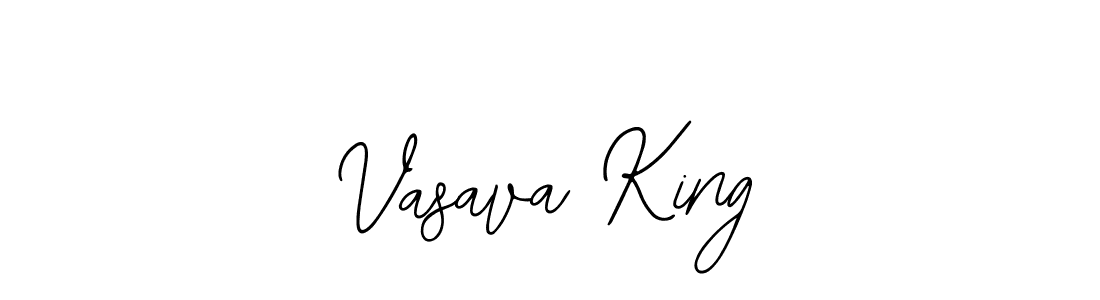 Also You can easily find your signature by using the search form. We will create Vasava King name handwritten signature images for you free of cost using Bearetta-2O07w sign style. Vasava King signature style 12 images and pictures png